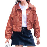 Chaqueta vaquera de mujer de color corto